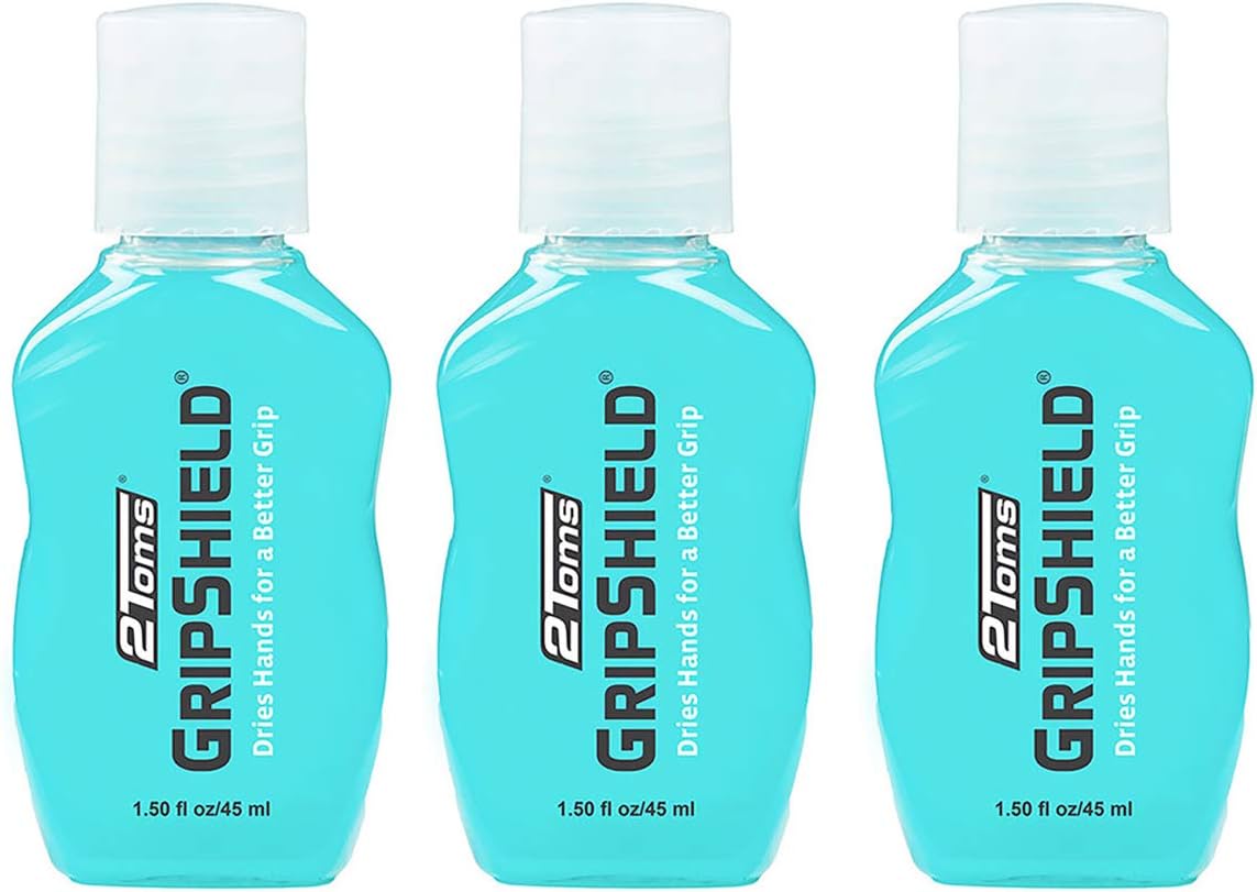 2Toms GripShield, Non-Sticky Grip Enhancer, Dry Grip Solution for Sweaty Hands, Tennis, Pickleball, Golf, Pole Dancing, and Gaming