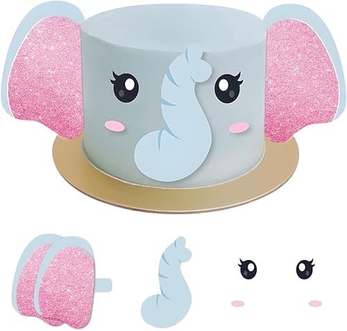 Adorna tu pastel con nuestro lindo adorno de elefante para tartas de elefante, decoración de pastel de cumpleaños