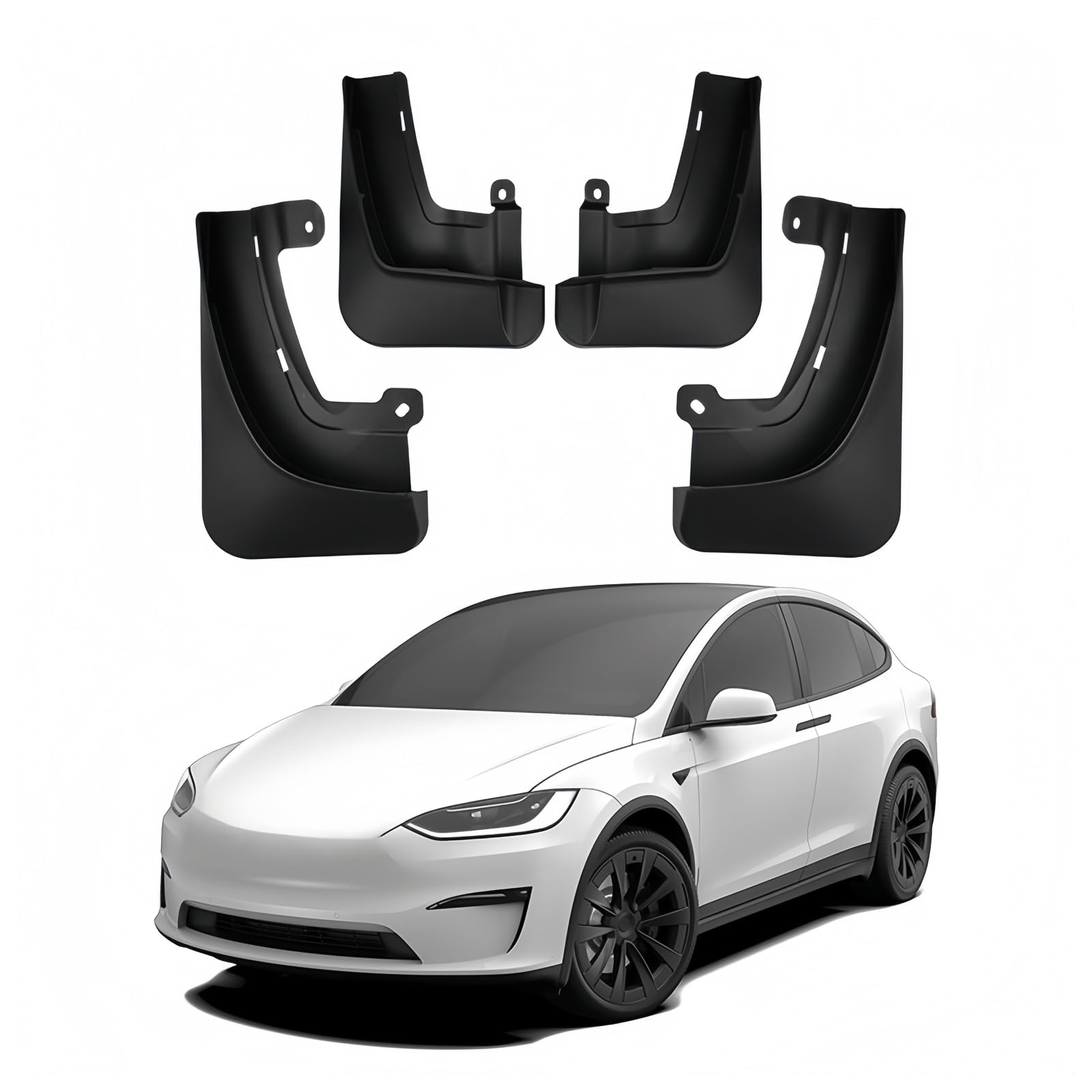 Garde-boue Pneu de voiture pour Tesla modèle X 2023, pour garde-boue, roue pour avant et arrière enroulée