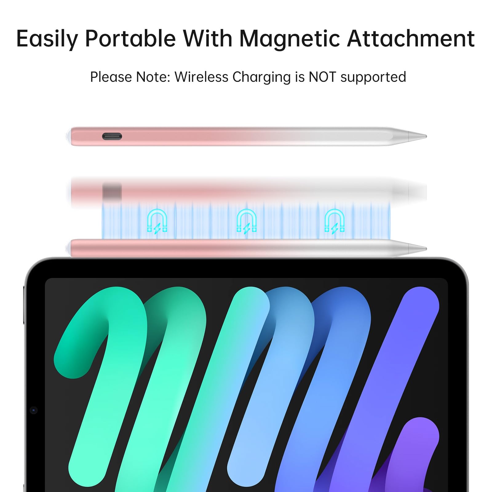 Amazon.com: Pencil for iPad mini A17 Pro 7/6/5, Fast Charge Palm