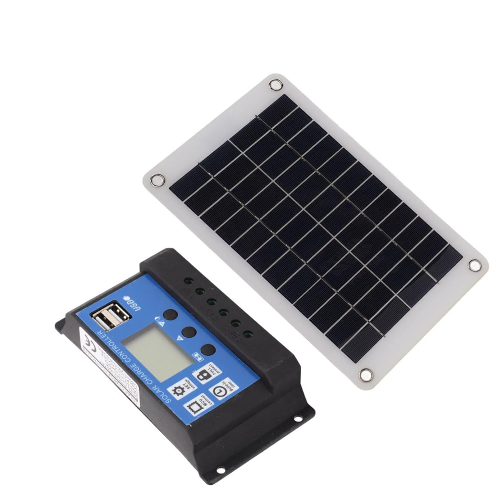 15w Panel SłOneczny, Zestaw łAdowarki Akumulatora SłOnecznego 12-18v Panel SłOneczny Ogniwo SłOneczne Do Telefonu łAdowarka Samochodowa Zasilanie Akumulatora ZewnęTrznego,50A