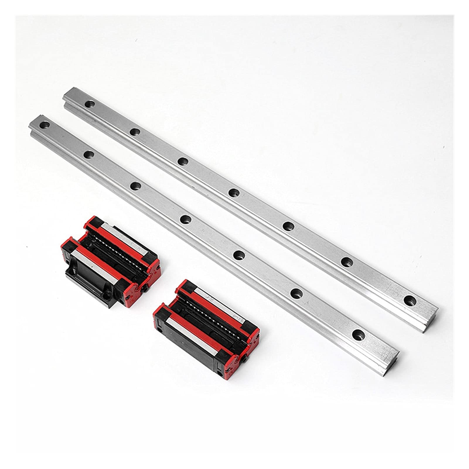 Guida lineare Professionale HGH15 HGR15 Guide lineari da 15 mm Set di aste + 4 Blocchi di Cuscinetti scorrevoli HGH15C / Flangia HGW15CC(Hgh15ca,700mm)