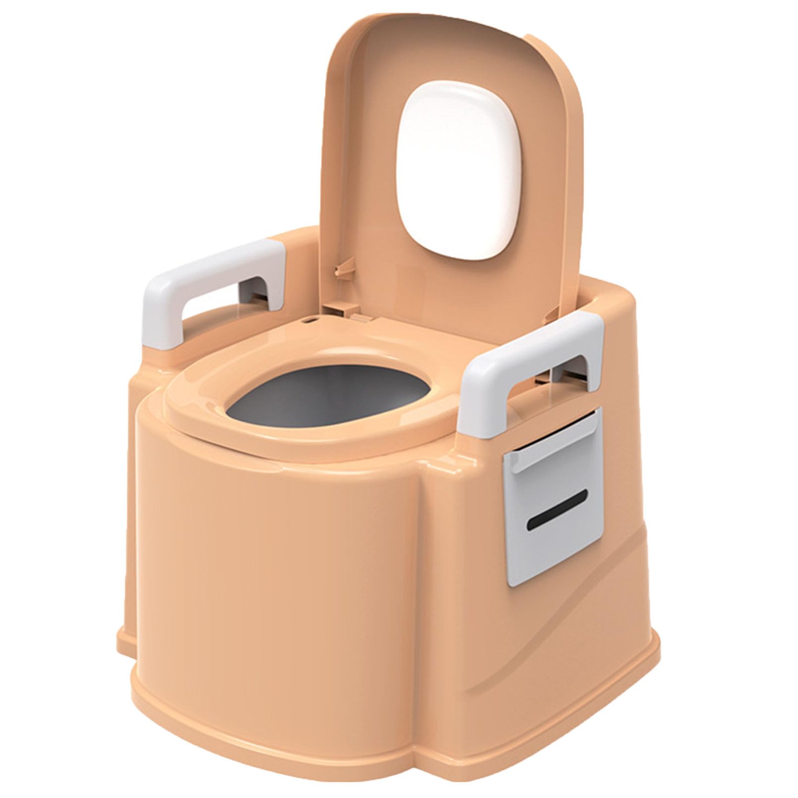 Chaise de toilette durable pour adulte et senior avec dossier rembourré confortable