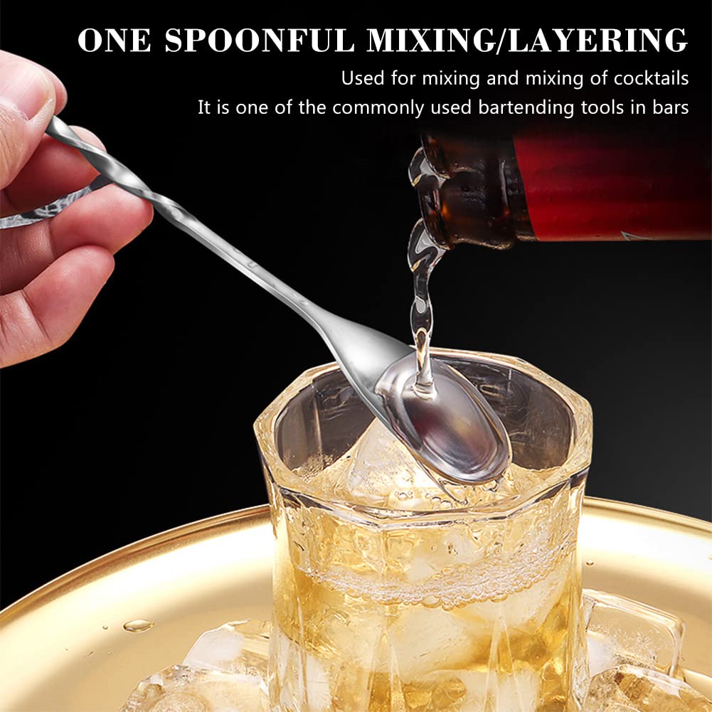 Cocktailstamper en Menglepel Set voor Bar, Professioneel Accessoire voor het Maken van