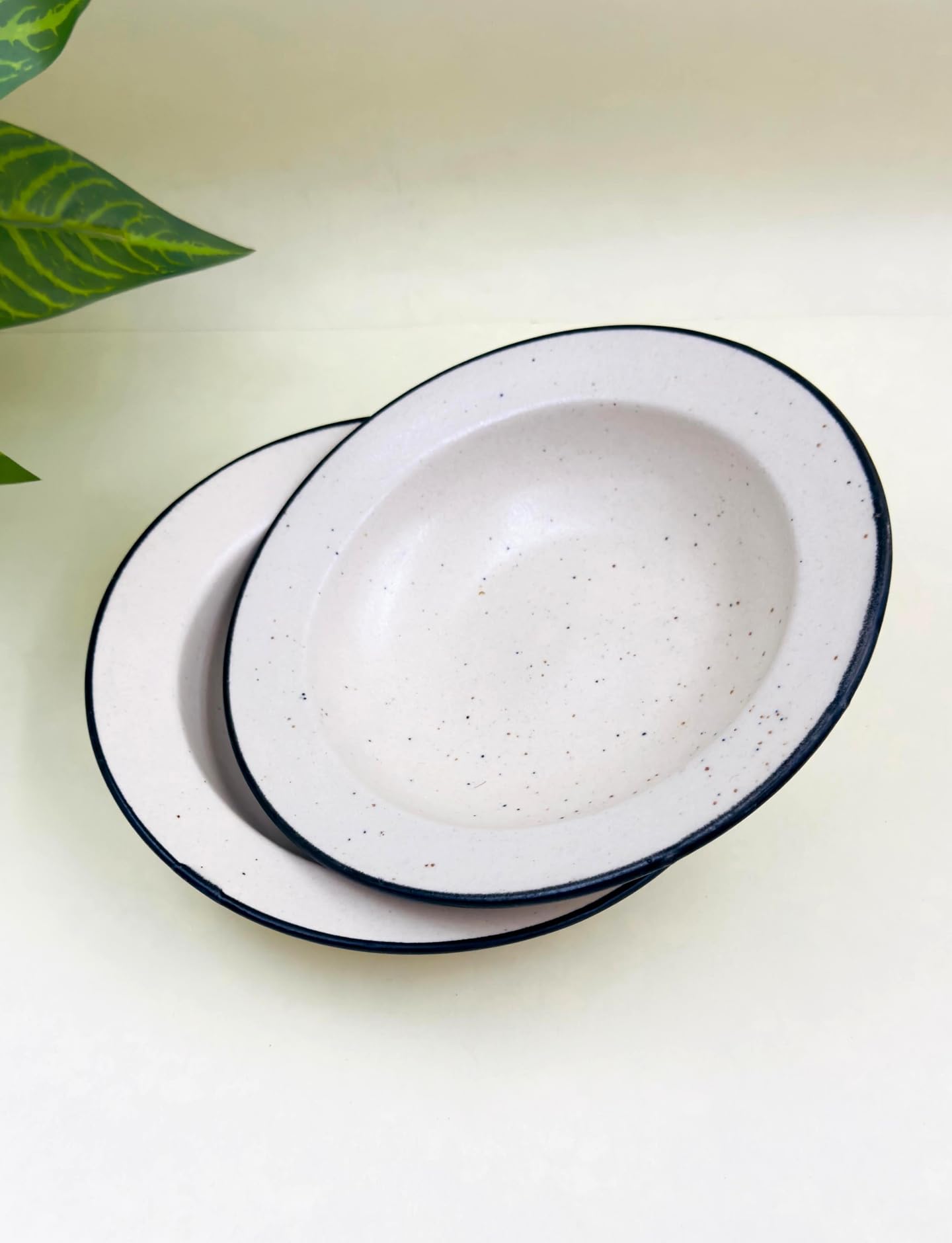 Blue Heart Ceramic Soup Plates - 2 Pack -28