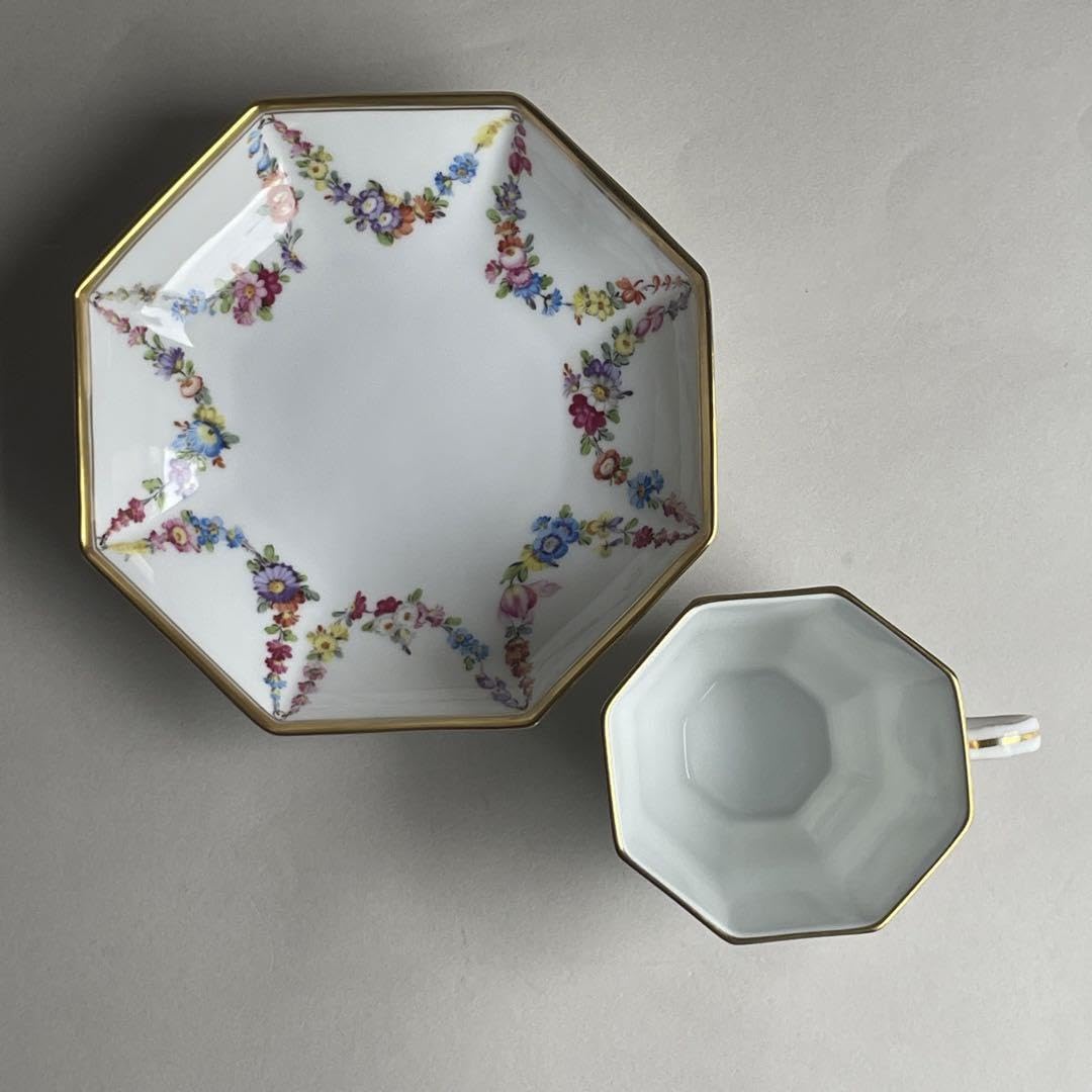 Amazon.co.jp: Herend Liechtenstein Garland Cup Saucer C&S