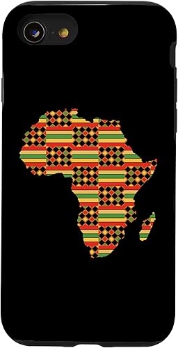 iPhone SE (2020)  7  8 Kente African Pride Traditional Ethnic Pattern Africa Map Case