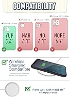 Vista 6 de Smartish - Funda delgada para iPhone 12 con textura Kung Fu Grip antideslizante [ligera + protectora] - [Versión actualizada] - Black Tie Affair