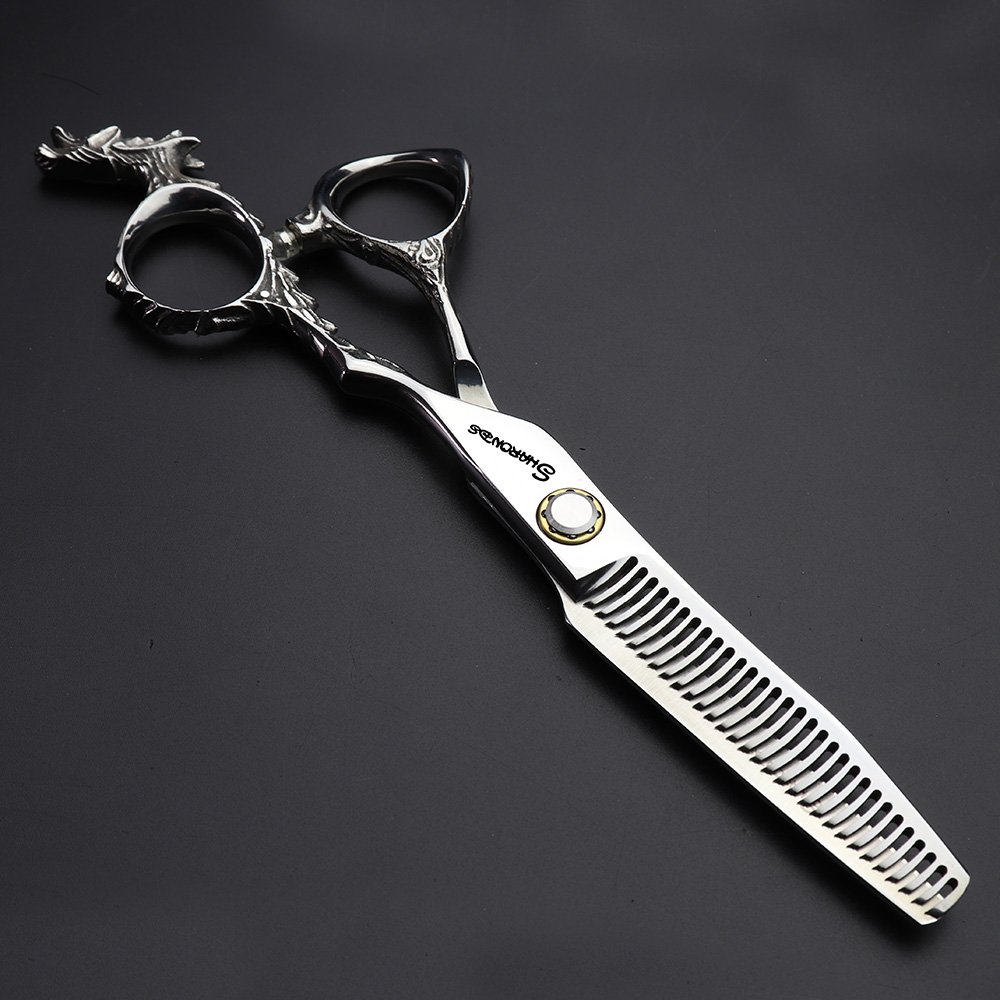 Japan 440C Stylist 5.5/6 Inch Hair Scissors - Professional Salon Studio Modeling Tools with Thinning Option (6-Inch Thin Scissors) - Image 4