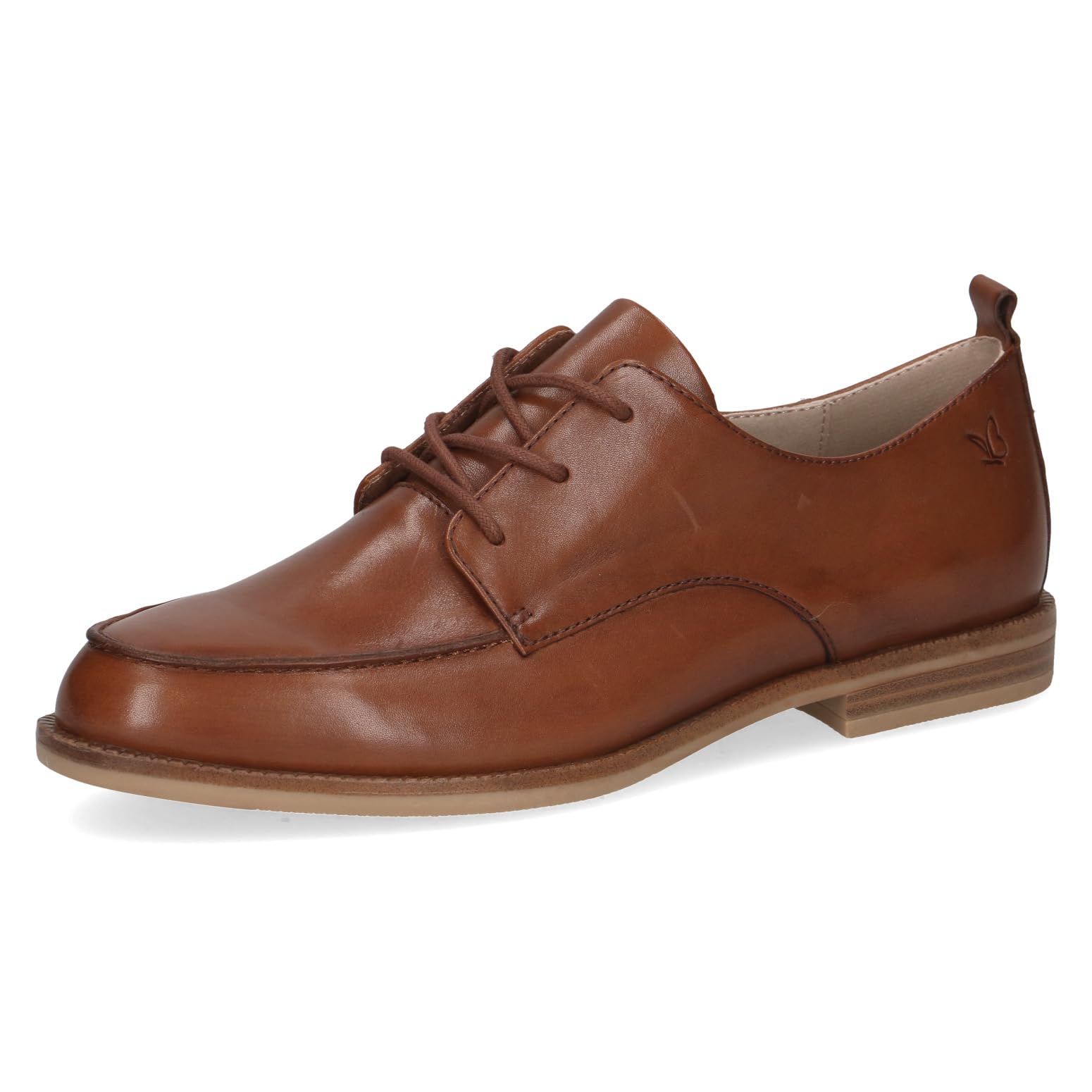 CAPRICE Women's Leather Oxford, Brown (Cognac Nappa), 5 UK