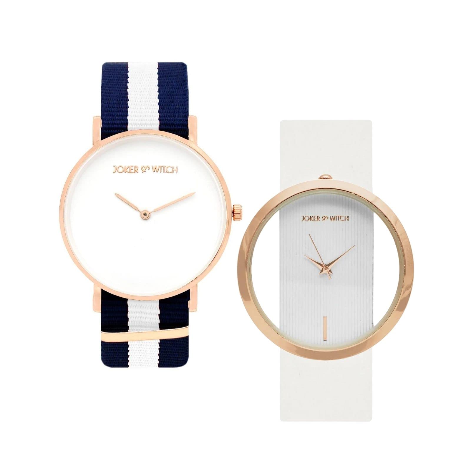 Joker & Witch Synthetic Amy & Jonah Couple Analogue Watches, White Dial, Multi-Color Band (B0BVB6J6F7) Amazon Price History, Amazon Price Tracker