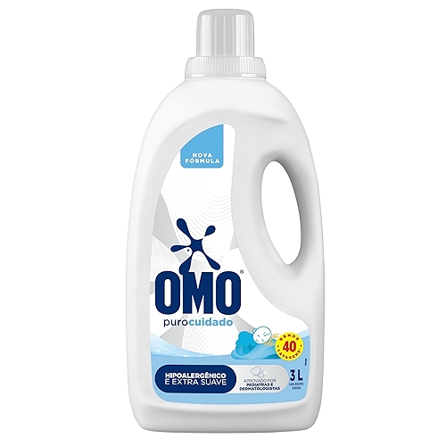 OMO SabĂŁo LĂquido Puro Cuidado 3L OMO SabĂŁo LĂquido Puro Cuidado 3L