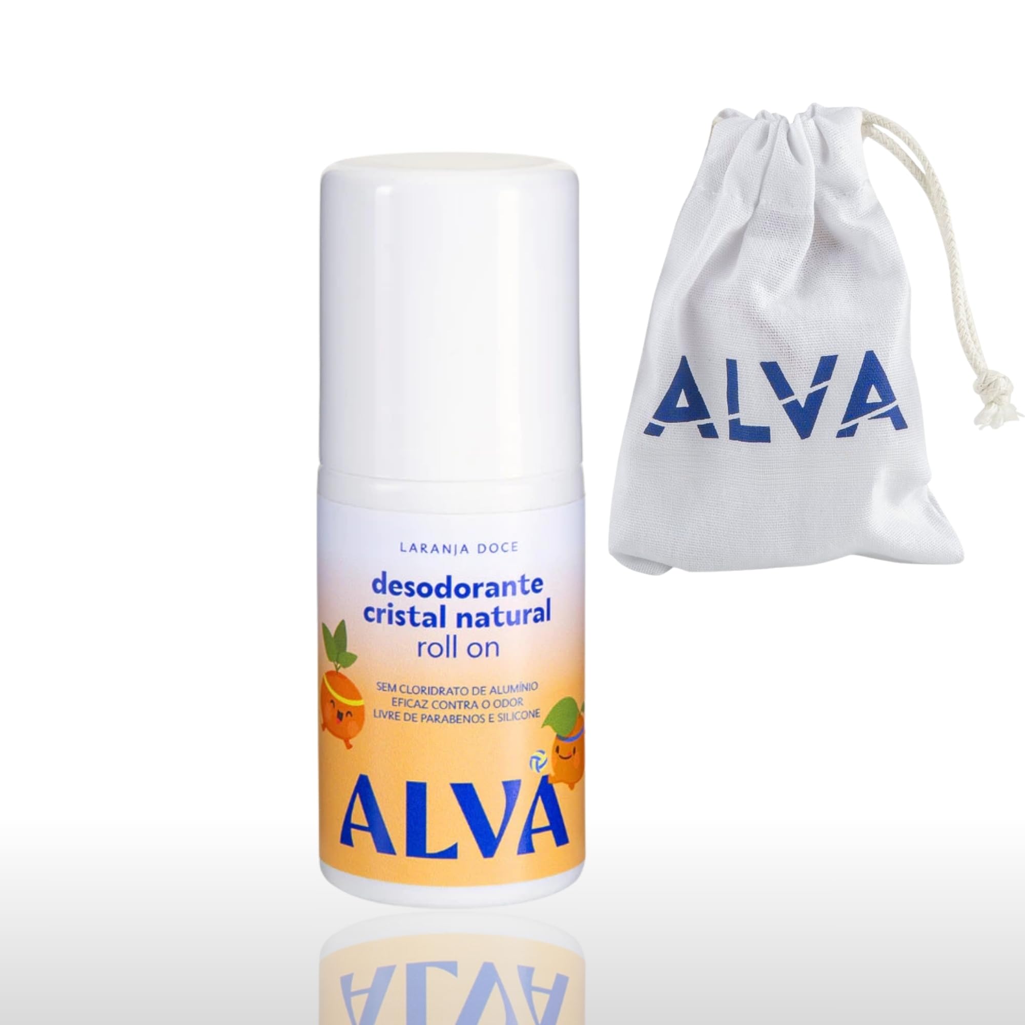 Desodorante Roll On Infantil Laranja Doce 50ml Rollon + bag bolsa