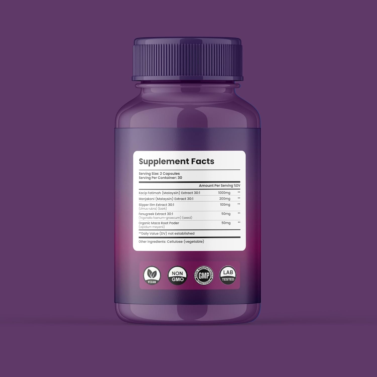 Feminine Wellness & Hydration Support – Women’s Balance & Comfort Capsules, 60 Count – Supports Moisture & Daily Feminine Health – Natural Supplement with Manjakani & Slippery Elm