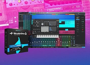 PreSonus Studio 24c 2x2 USB-C Audio/MIDI Interface with New Designed Eris E3.5 Studio Monitors Includes Software Kit, ATOM MIDI Pad Controller
