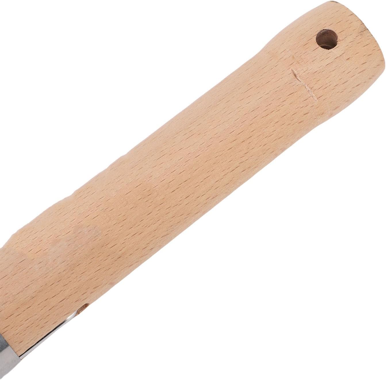 LiebeWH Stainless Steel Skimmer Spoon with Wooden Handle Fine Mesh Food Strainer for Kitchen Cooking Frying Oil Noodles Fruits Vegetables (26CM)