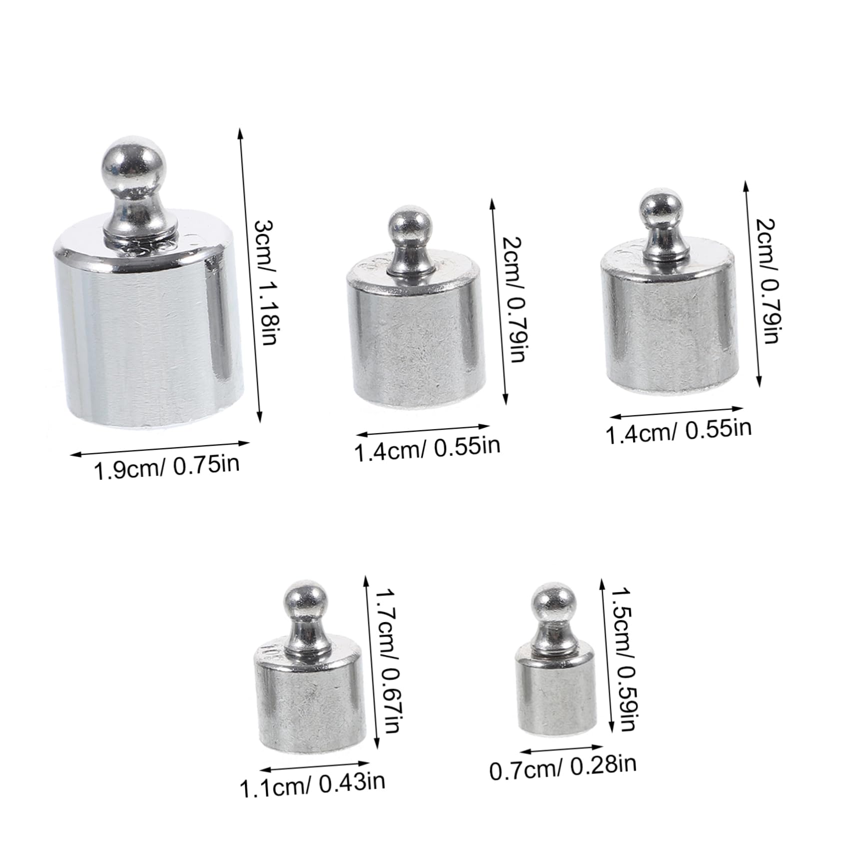 MUSISALY 100g Precision Calibration Weights Set Digital Scale Calibration Weight Metal Plastic Lab Scale Calibration Weights