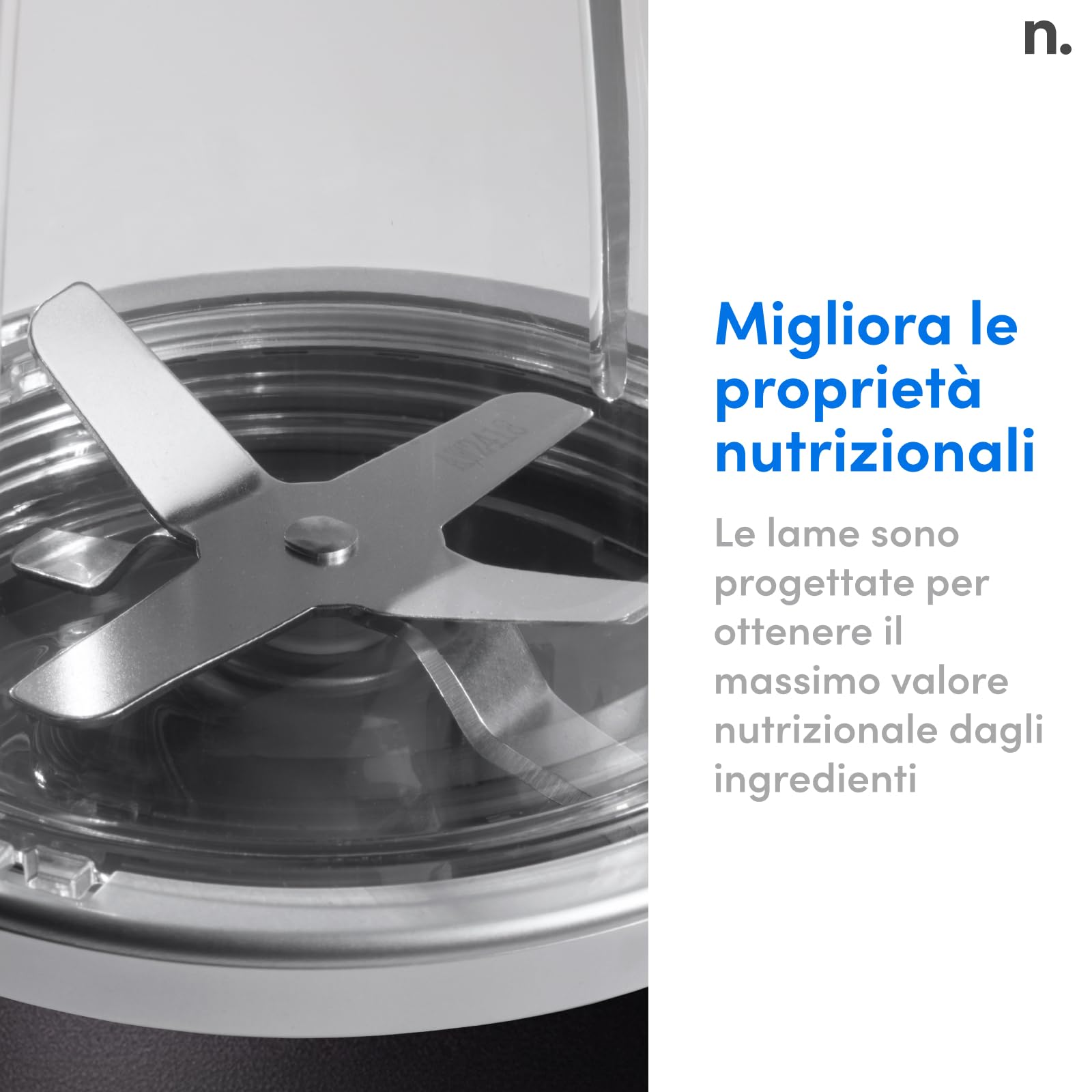 Nutribullet Pro 1200, Frullatore Elettrico, Tritatutto, Frullatore Smoothie, Frullatore Tritatutto Multifunzione, 1200w di potenza, bicchieri da 700ml e 900ml, nero, NB120MB