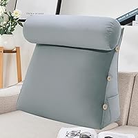 Vista 17 de Triangular Reading Pillow Wedge Headboard Back Support Pillow for Sitting up in Bed Daybed Bolster Backrest Couch Sofa Corner Cushion Medium Velvet