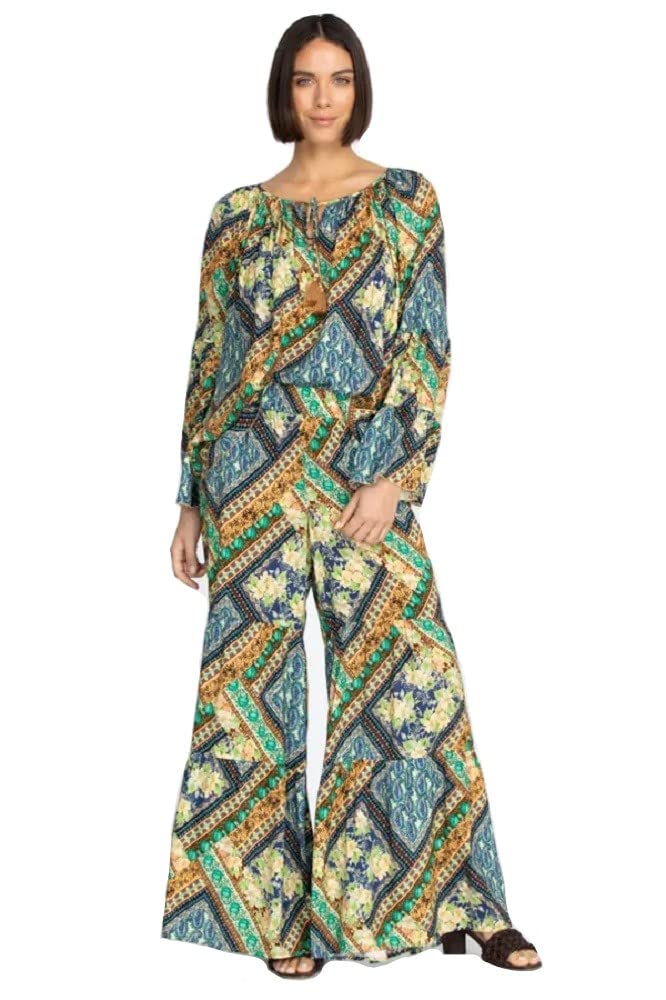 Johnny Was Rivera Tiered Pants - L63022-E Multi Medium
