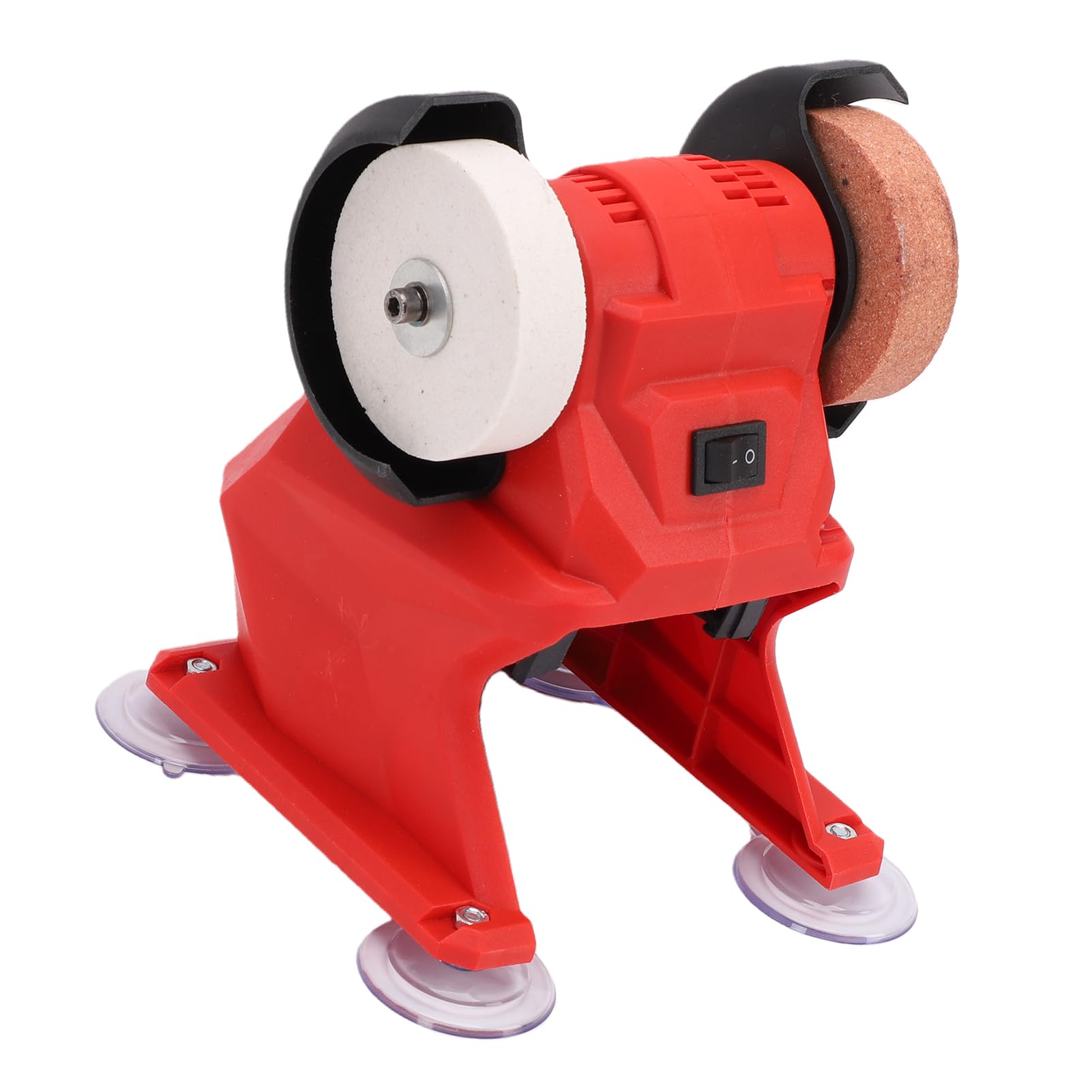 Mini Amoladora de Banco de 5500 RPM, Máquina Pulidora Eléctrica con Cubierta Protectora de Metal de 3 Mm y Ruedas de Corindón, Ideal para Hacer Cuchillos de Joyería de Madera y Metal