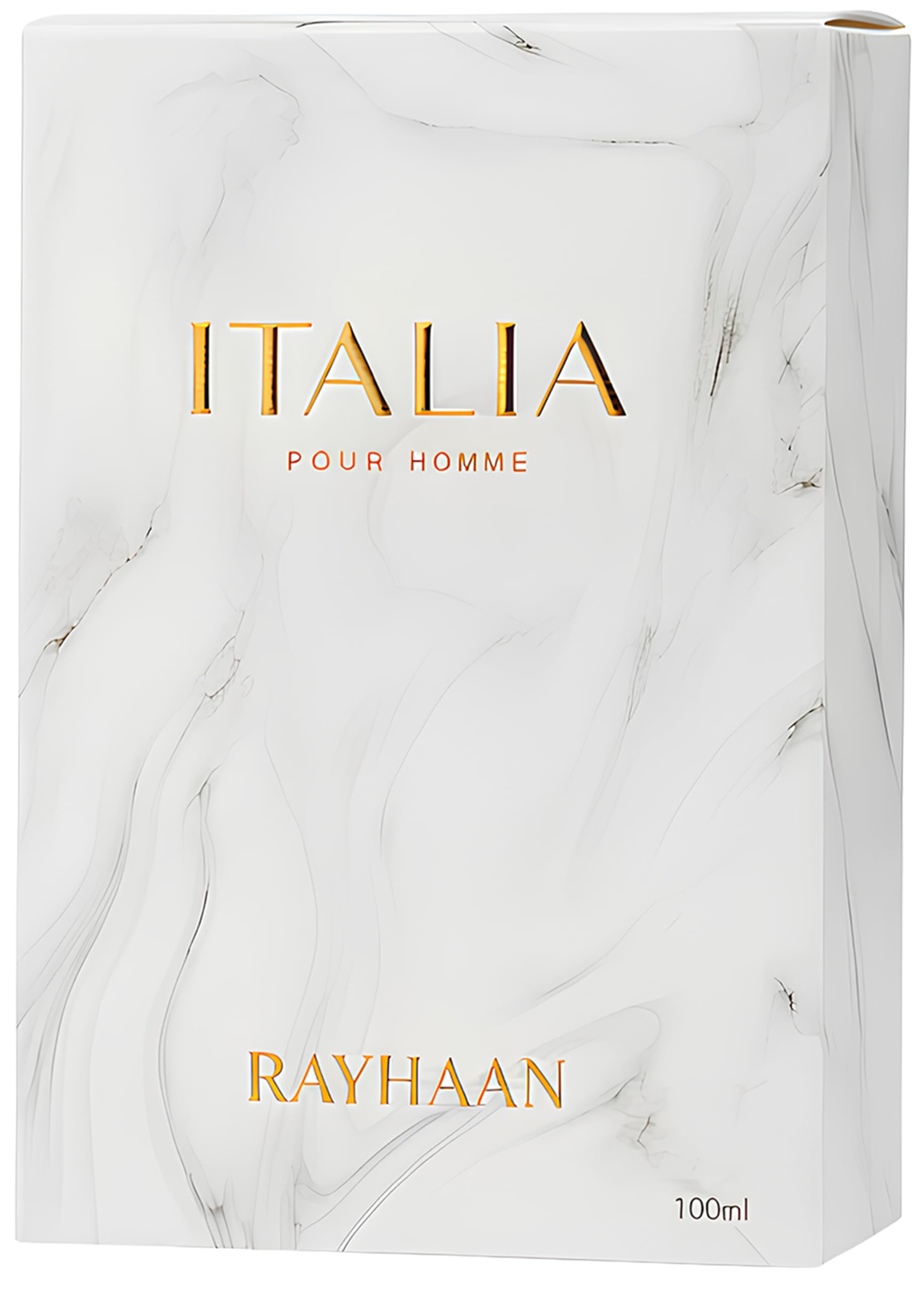 RAYHAAN ITALIA FÜR MÄNNER EDP 100 ML, Luxus Herren-Duft, Marmor-Weißes Design, Premium Parfüm - عطر ريحان إيطاليا للرجال، ماء عطر 100 مل