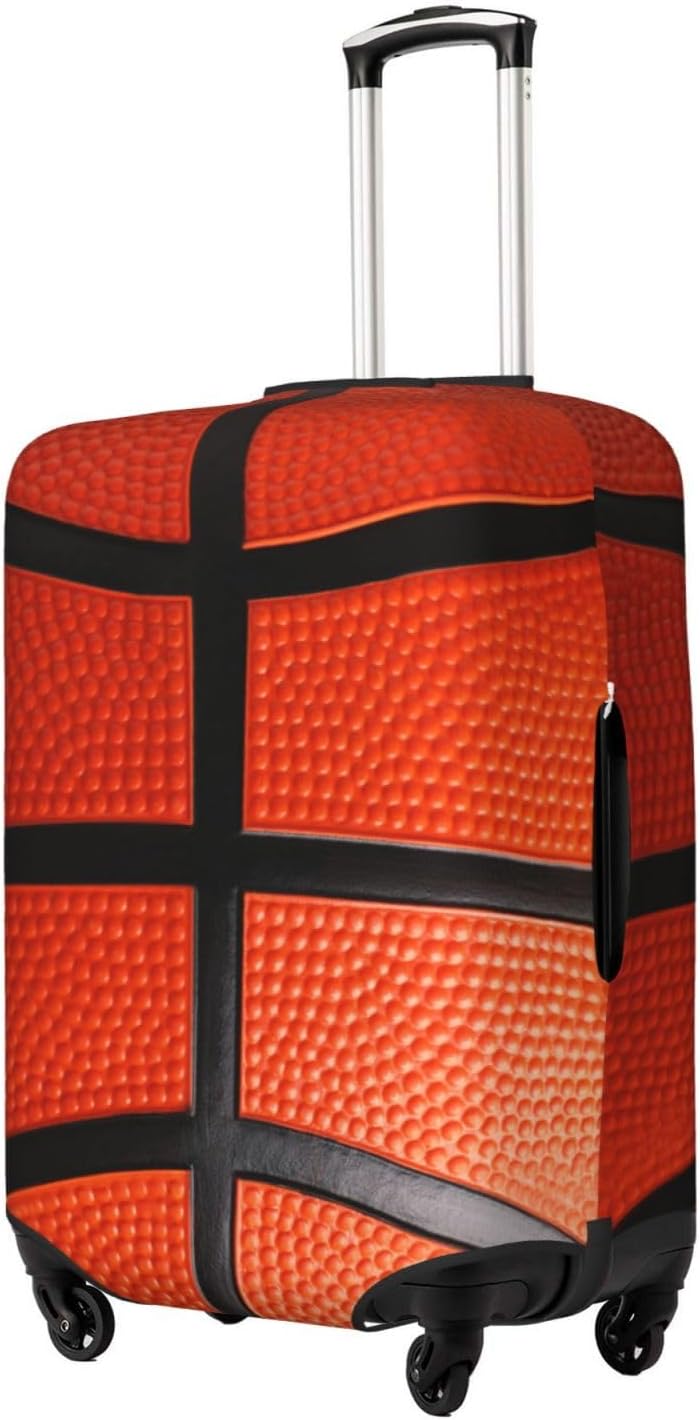 Basketball Luggage Cover for Suitcase Elastic Non Scratch Travel Protector Travel Washable Suitcase Cover Fits 18-32 Inch Luggage L