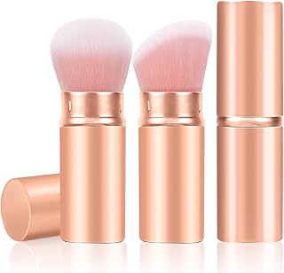 Falliny Retractable Makeup Brush, 2 Pack Trav...