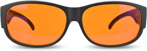 Miniatura 2 de Se adapta a más del 99.9% de los lentes de bloqueo de luz azul para dormir - Gafas de noche ámbar - Convierte tus lentes graduados y de lectura en