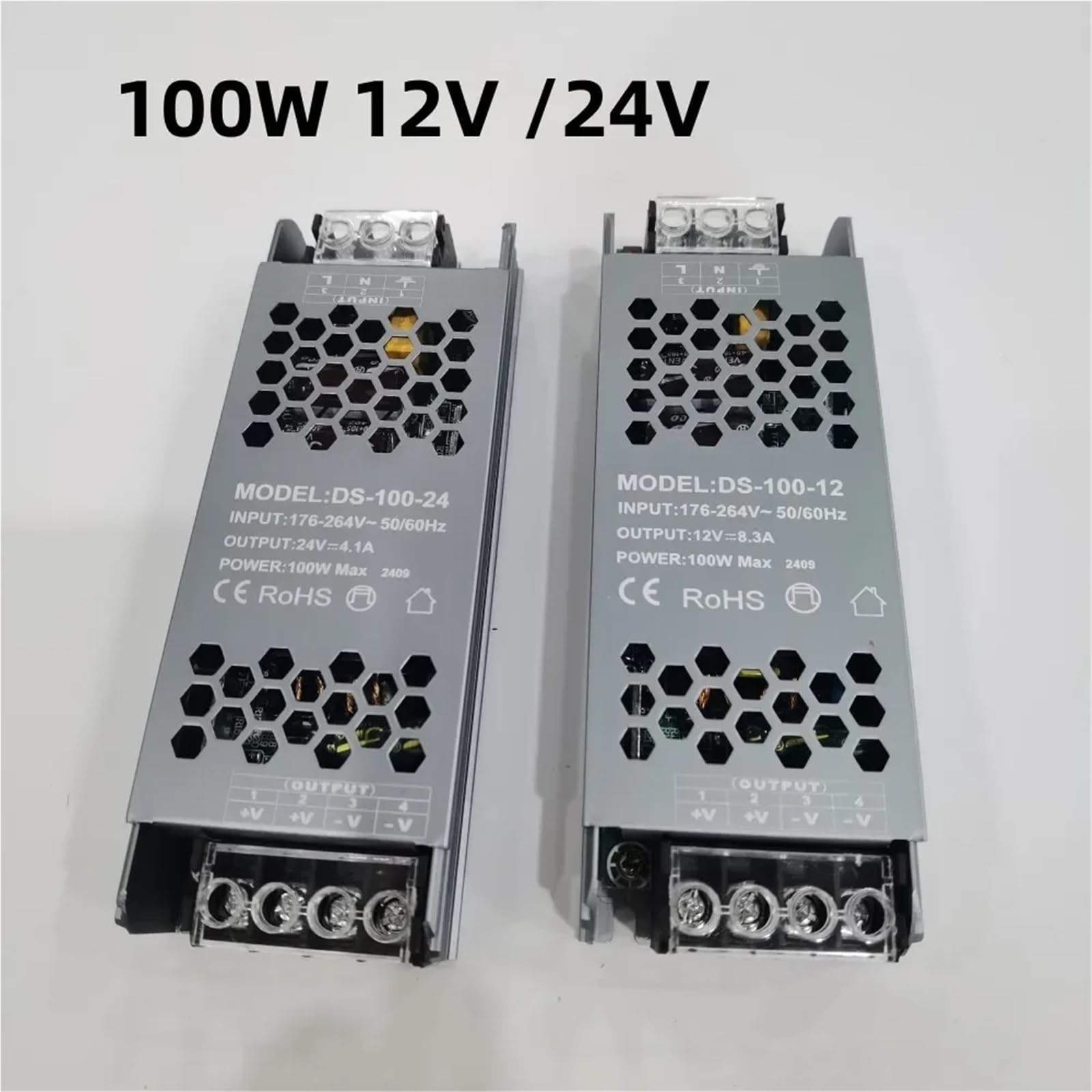 Fuente de alimentación de 12 V, 24 V, 60 W, 100 W, 200 W, 300 W, 400 W, 110 V, 220 V, 230 V CA a 12 V, 24 V CC, controlador de tira LED, transformador de iluminación.(DC 12V,300W)