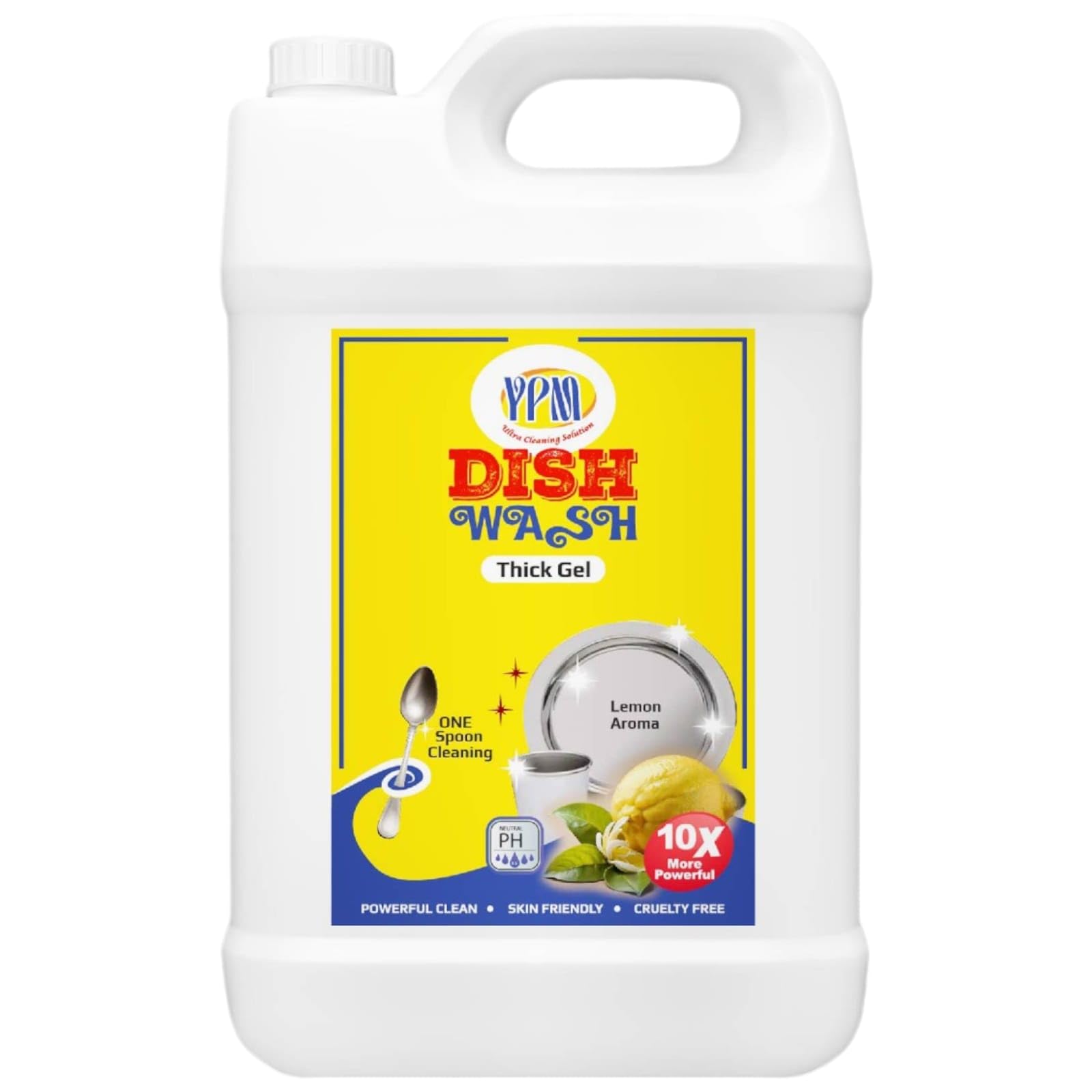 YPM Dishwash Liquid Gel Concentrated, effective cleaning power, removes grease, food residue and stains with ease, long - lasting, (5L (Pack of 2), Lemon) (B0DGF24KPT) Amazon Price History, Amazon Price Tracker