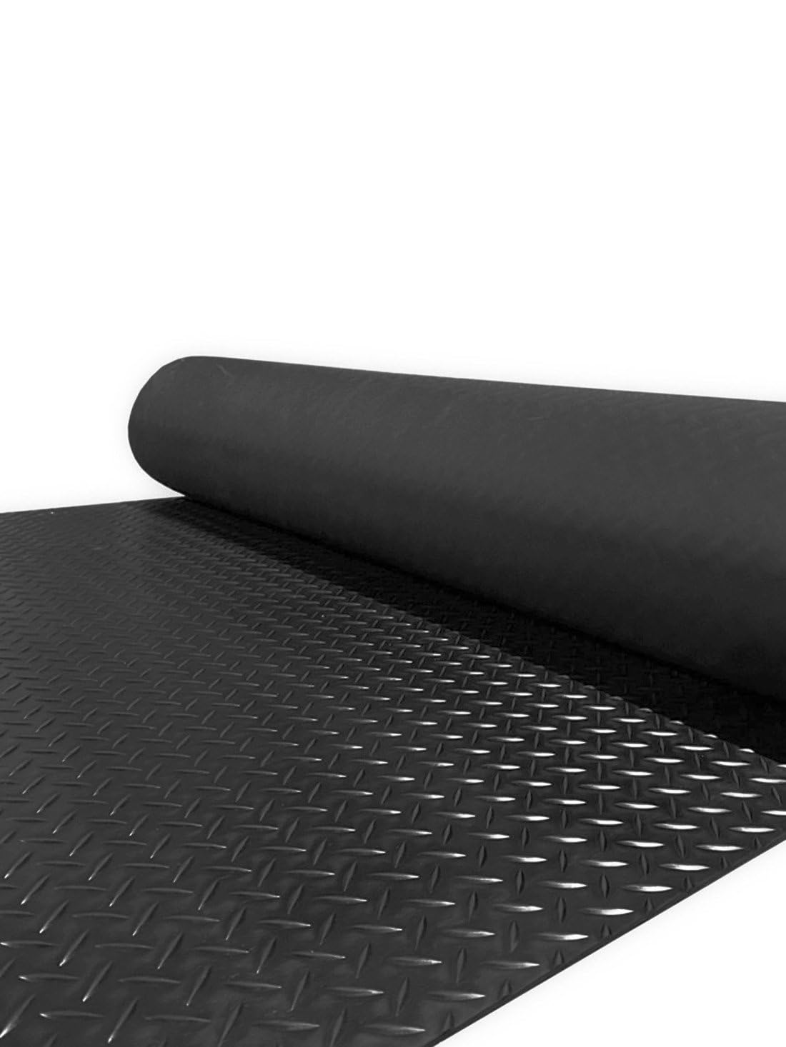 JARDIN202 - Estera Antideslizante de caucho 3mm - Diamante | 1x1.2 metros -
