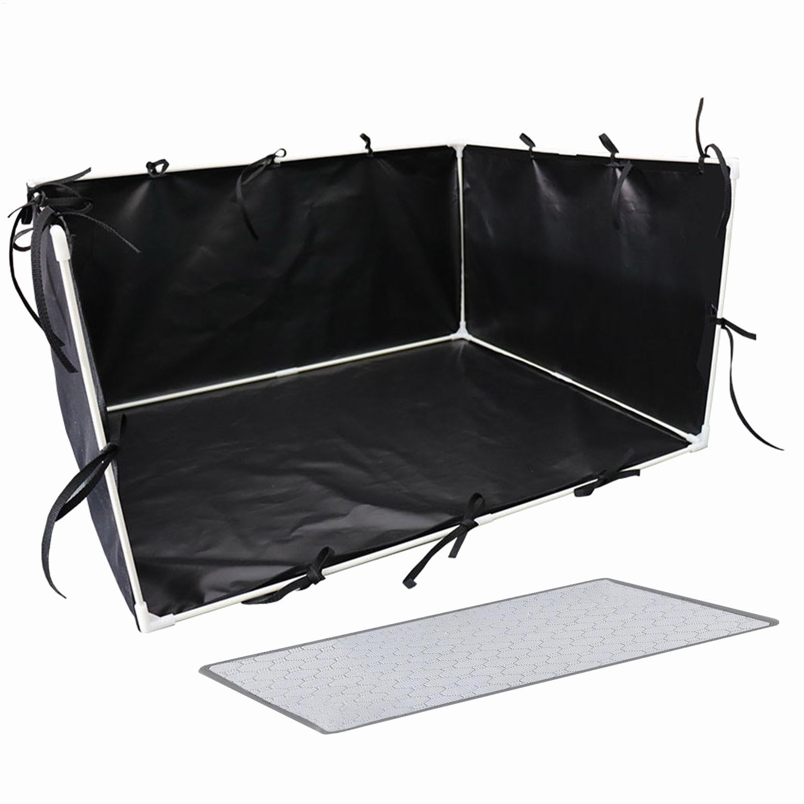 Hundepee -Pad -Halter, Hund Splash Box Guard - Welpen -Toilettenzaun, einfache saubere tragbare Urinpolsterzaun wasserdichtes 600D -