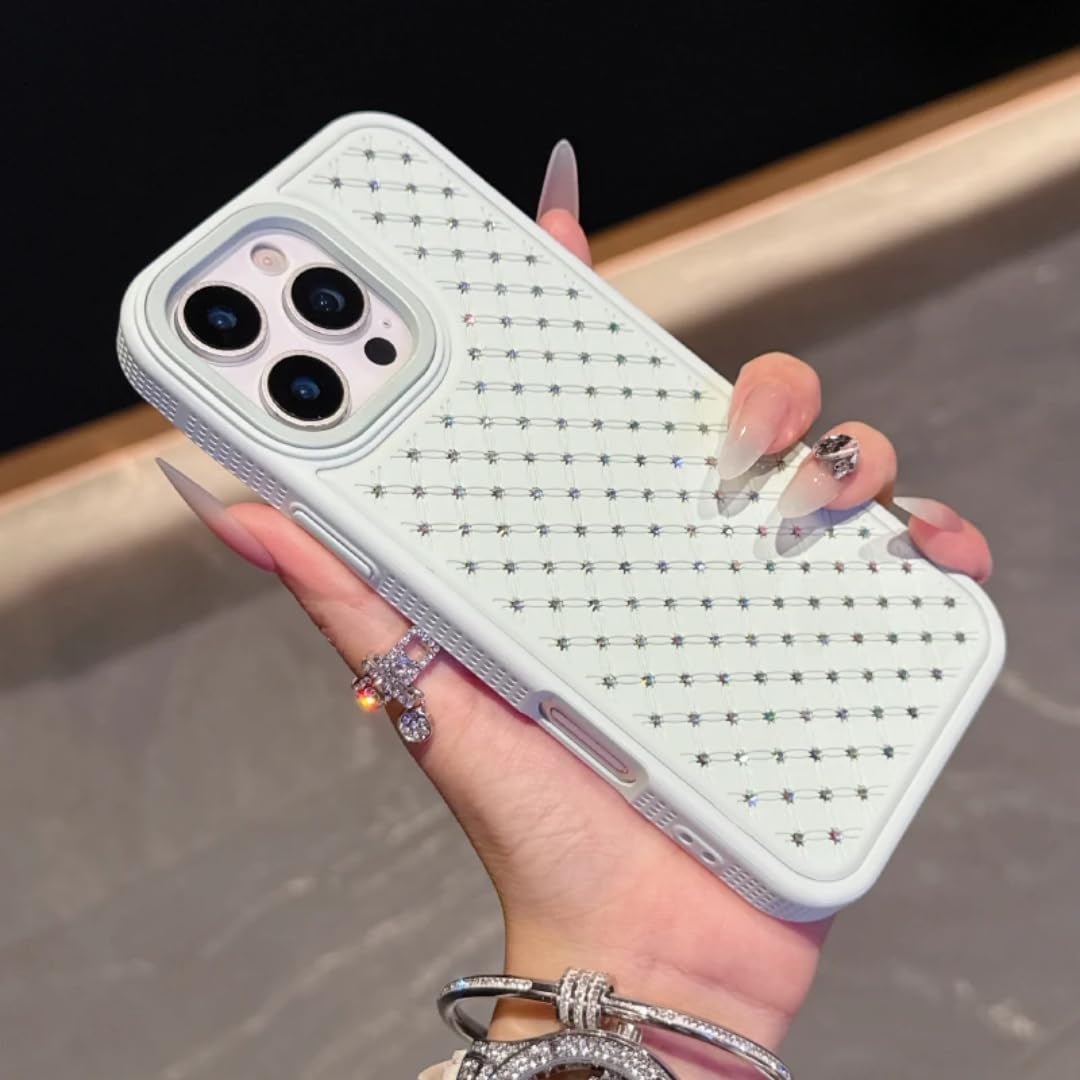 Coque mate à paillettes iPhone 13 verte pour soirée et quotidien