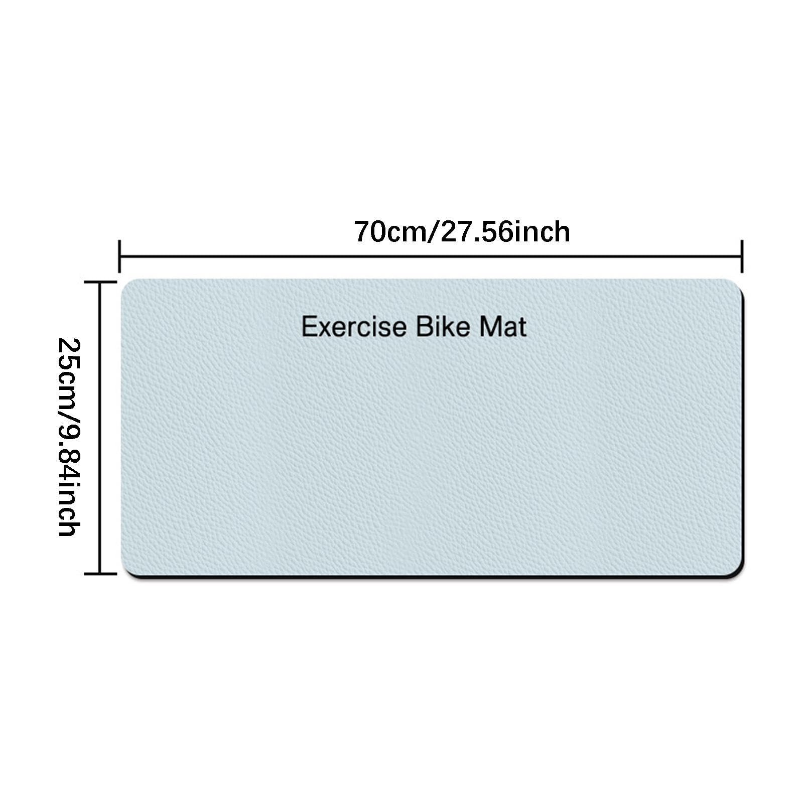 Alfombrilla para Bicicleta Estática, Alfombrilla de Entrenamiento para Ergómetro, Amortiguador, Alfombrilla para Cinta de Correr Y, 2 Piezas, Individual
