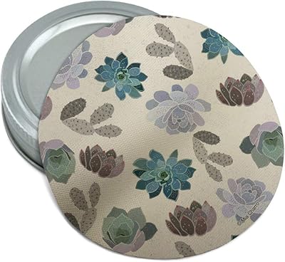 Cool Succulents and Cactus Round Rubber Non-Slip Jar Gripper Lid Opener
