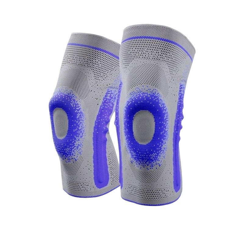 Knee Pads Silicone Anti-drop Shock-absorbing Spring Woven Sports Indoor and Outdoor