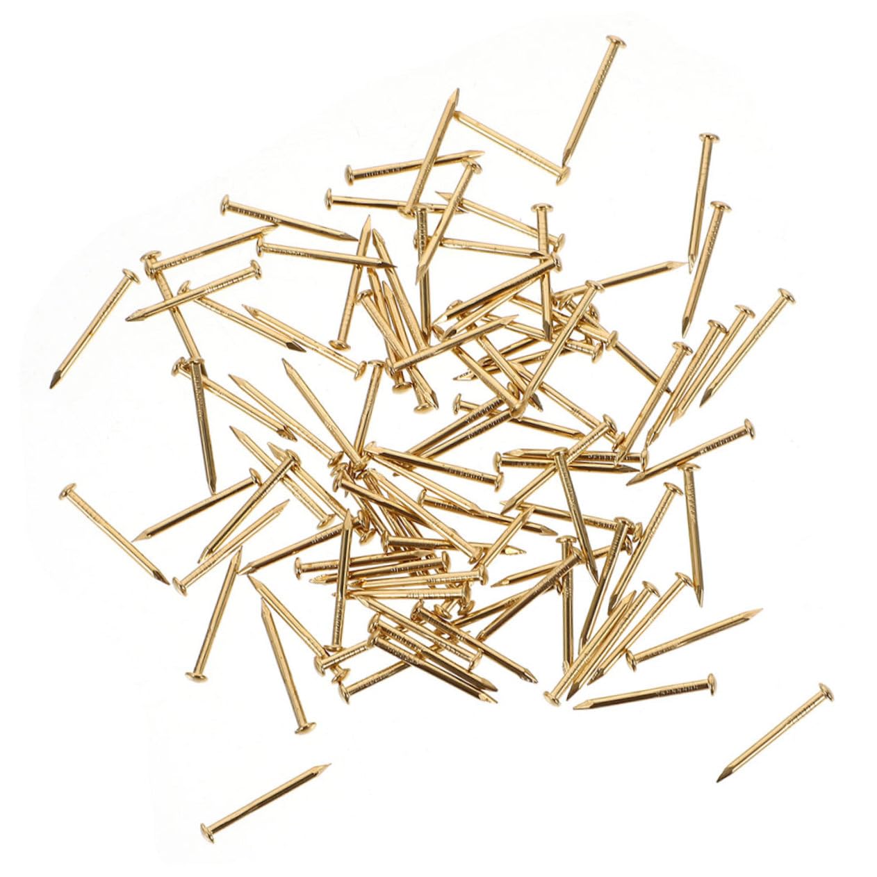 HOMOCONO Retro Style 200pcs Copper Nails 1.2mm Diameter for Decorating Furniture and Crafts Projects