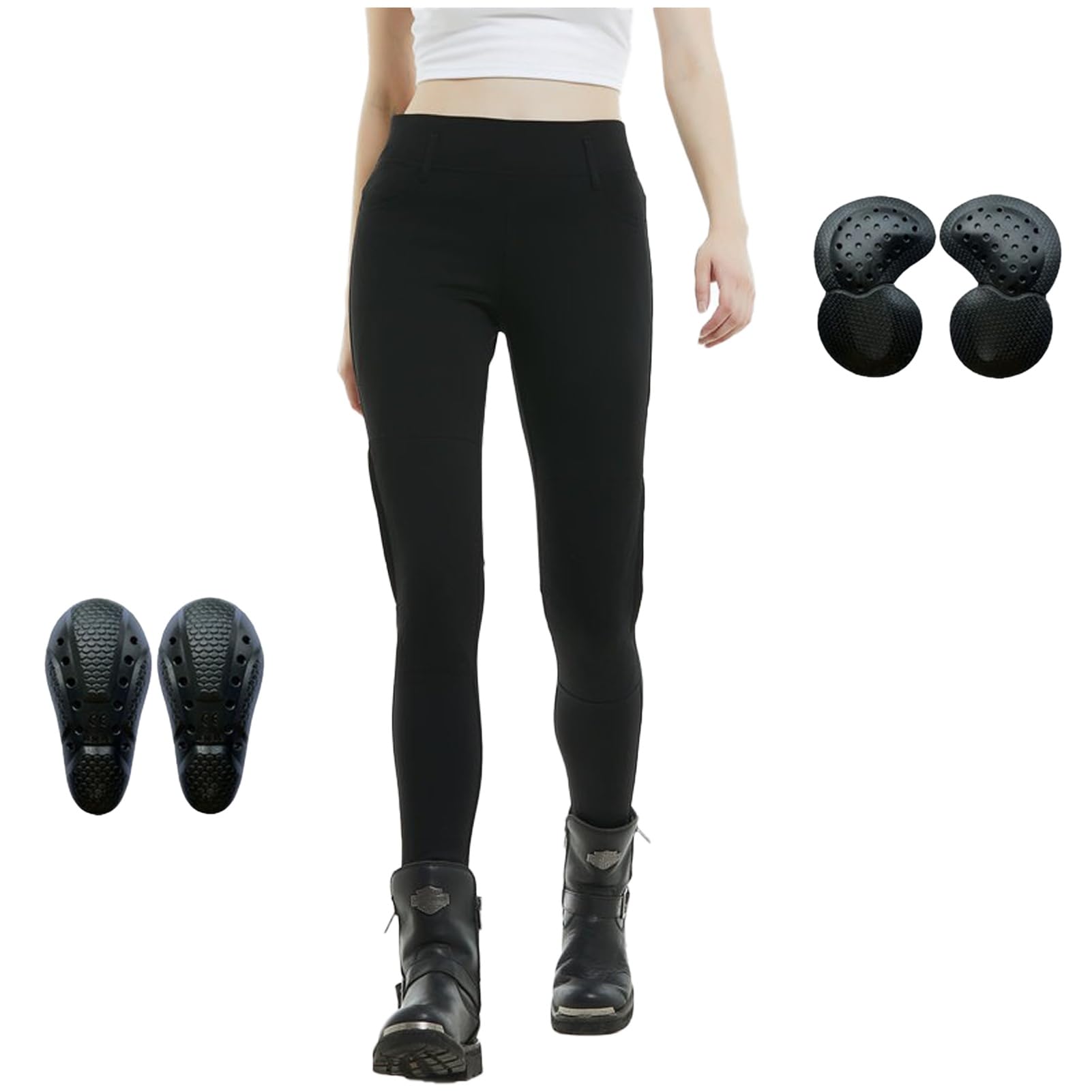 Jeans Da Moto Da Donna Pantaloni Da Motociclista In Denim Protezione Pantaloni Da Moto Da Ciclismo Jeans Da Motociclista Elasticizzati Con 4 Protezioni (M)