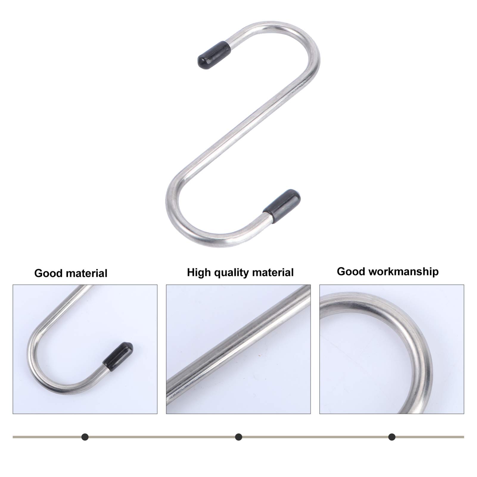 VASDEV Clips de Metal Heavy Duty Metal Clips Heavy Duty 2 Piezas Ganchos en Forma de S Ganchos de Alambre en Forma de s Mini Ganchos de Adorno Ganchos de Enredaderas de jardinería Colgado