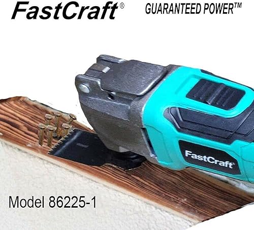 Miniatura 4 de FastCraft - Multiherramienta + 3 hojas de sierra, modelo 86225-1, nueva herramienta oscilante, motor de potencia pico de 5.0 amperios (nominal 2.4