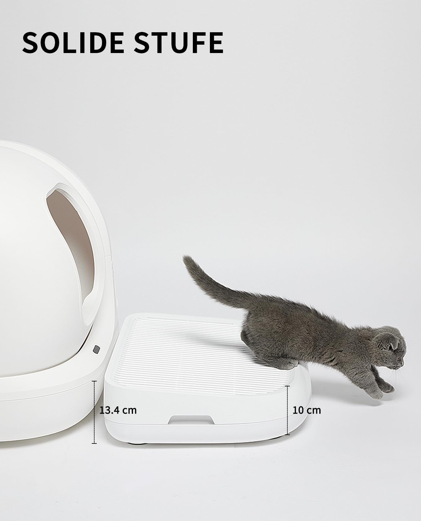 Marsui Katzenrampe & Streumatte Set – Rutschfest, Für Automatische Katzentoiletten & ältere Katzen
