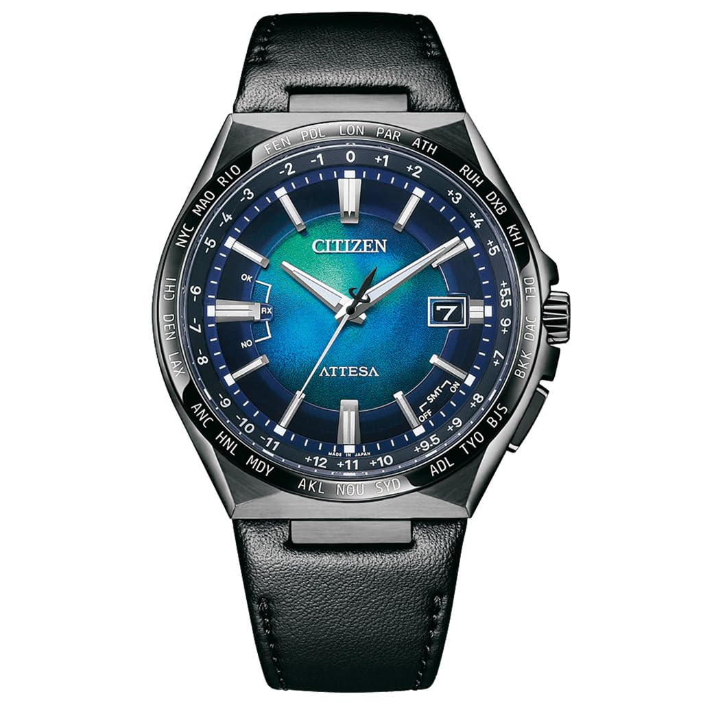 CitizenAttesa Perpetual GMT Eco-Drive Blue Dial Men's Watch CB0215-18L