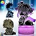 Lampada Giocattolo Illusione 3d, 3 Modelli 16 Colori Anime Light Con Telecomando e Interruttore Touch, Regalo Di Compleanno Di Natale Per Bambini, Ragazzi, Ragazze e Fan