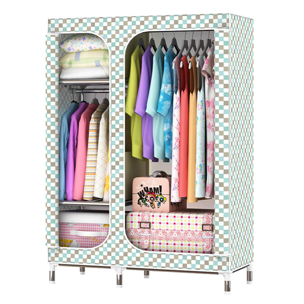 Penderie en toile amovible pour dortoir et studio placard en tissu zippé pour étudiant