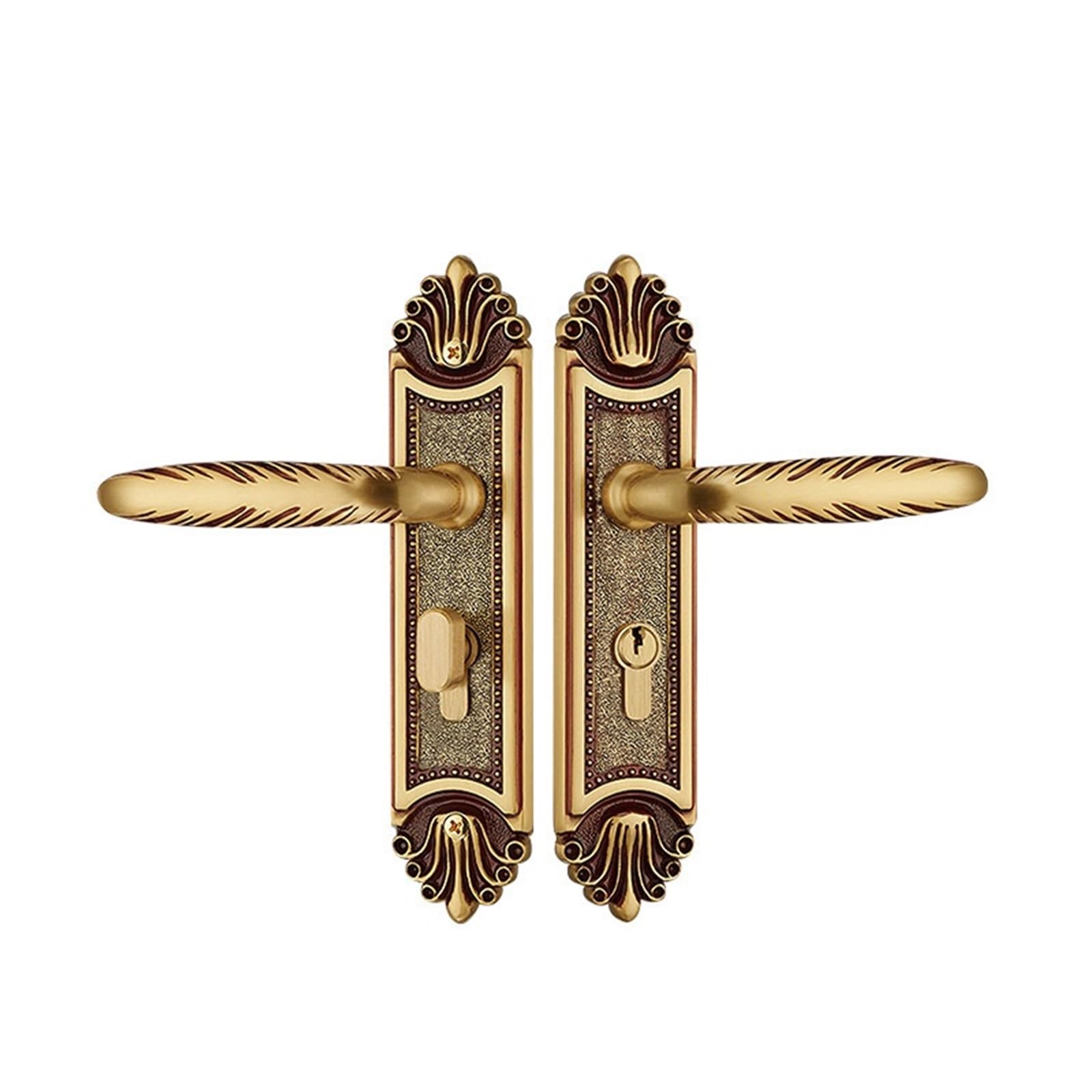 Aepqbgqj One Color Pure Copper Chinese Style Door Lock Silent Bedroom Interior
