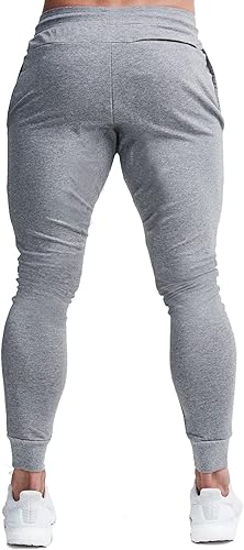Vista 3 de BUXKR - Pantalones deportivos ajustados con bolsillos profundos para hombre, para gimnasio, correr y fisioculturismo