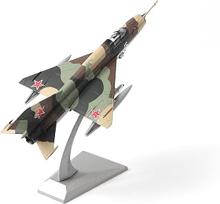 NUOTIE 1/72 Scale Mig-21 Soviet Union Fighter Attack Pre-build Diecast Military Aircraft Model Display Model Aircraft for Display Collection or Gift