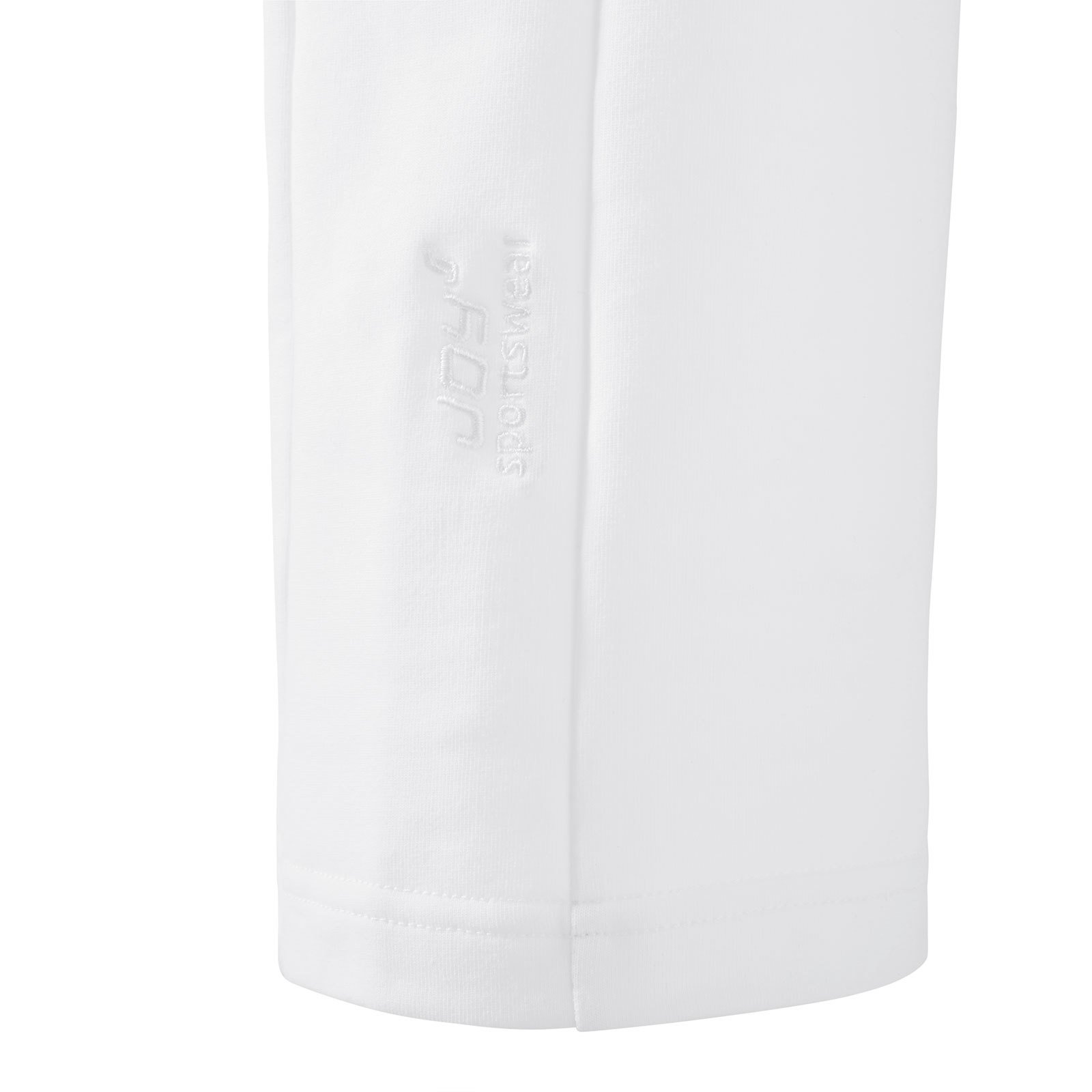 Joy Sportswear Freizeithose SINA für Damen - sportliche Jogginghose mit geradem Schnitt | Lange Sport Hose mit hohem Baumwolle & Stretch-Material Kurzgröße, 23, White