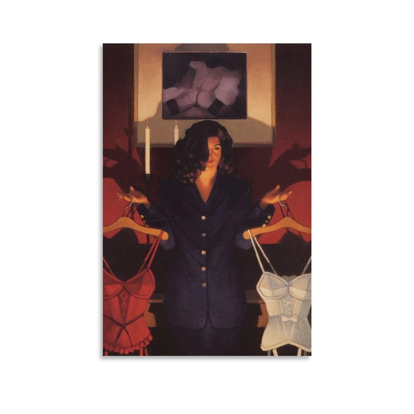 Heaven Or Hell by jack_vettriano Wall Art Prints Poster Canvas Wall Art Poster Decorative Modern Home Print Picture Artworks Posters 20x30inch(50x75cm)